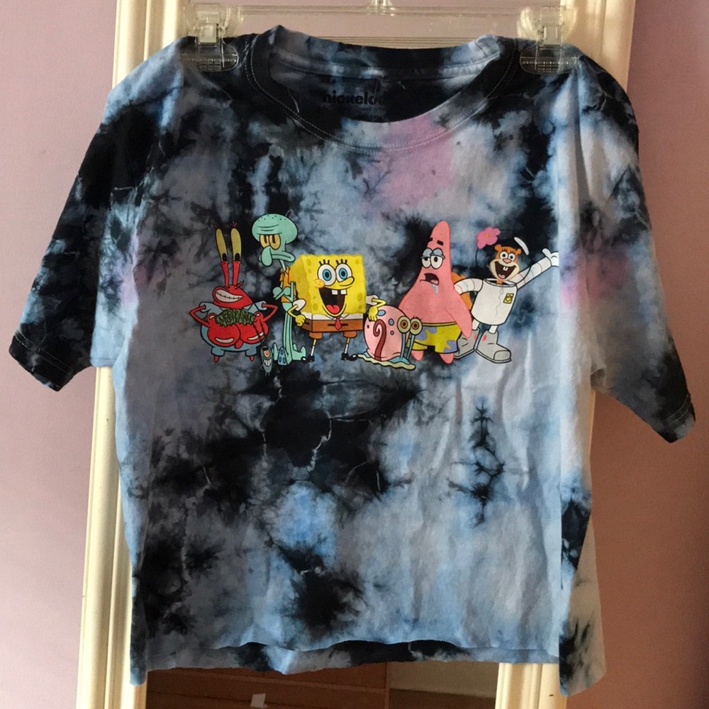 Aeropostale Spongebob Tie-Dye Top